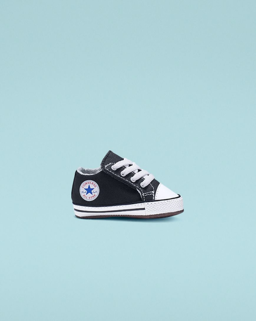 Chlapecké Boty Vysoké Converse Chuck Taylor All Star Cribster Easy-On Černé Béžový Bílé | CZ WULI49